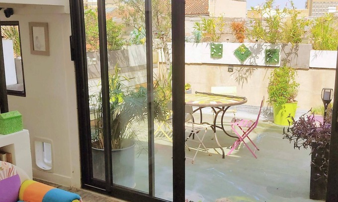 Baille Apartamento | Terraza y Veranda, ¡un jardín en el 5 piso , atypical y cocooning vivienda