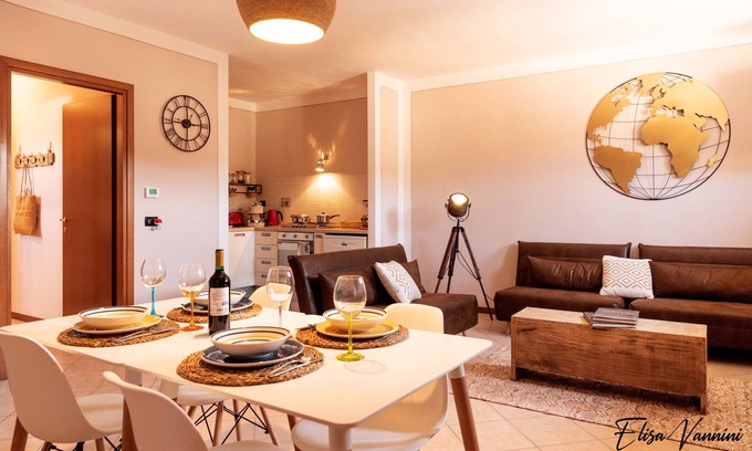 Casciana Terme Lari Apartamento | Terrace On The Moon