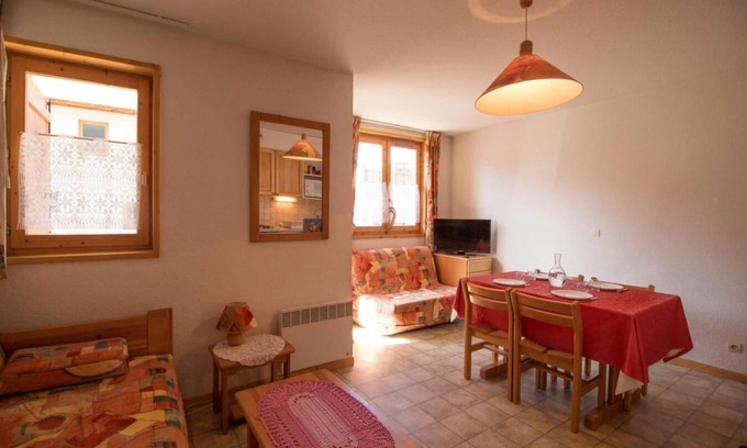 Aussois Apartamento | Terraza, tv, local para esquís, 25m², Aussois