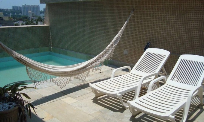 Loteamento Joao Batista Juliao Apartamento | terraza con piscina víspera de Año Nuevo y temporada alta