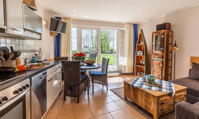 Kronsgaard Apartamento | Apartamento Ostseeurlaub Bork directamente en la playa incl. silla de playa