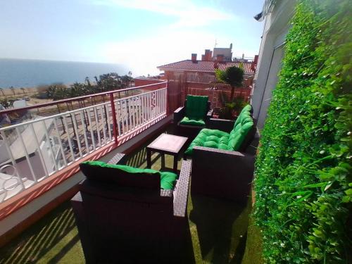 Pineda de Mar Apartamento | terraza al mar