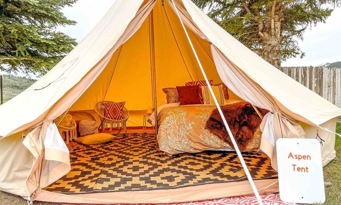 Palisades Alquiler De RV | The Aspen Boho Glamping tent