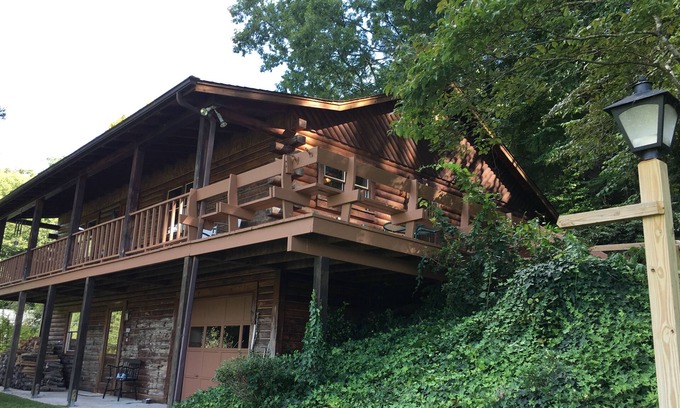 Brevard Casa | The Bald Spot-A Log Cabin Inicio