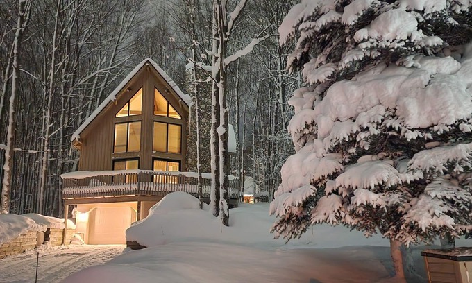Harbor Springs Chalet De Esquí | The Black & Tan Chalet - modern comfort for your group near Nubs & Highlands