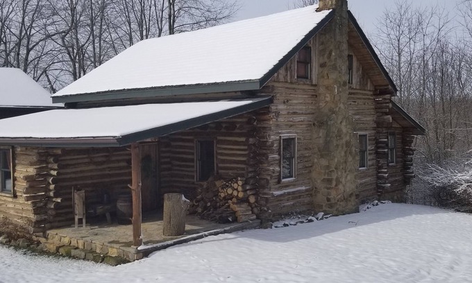 Paris Cabina | Hand crafted Log Cabin with 1800's décor, hiking trails and privacy!