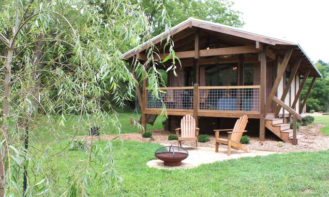 Alexander Cabaña | The Carson at Ridgeview. Asheville rental! Luxury Glamping!