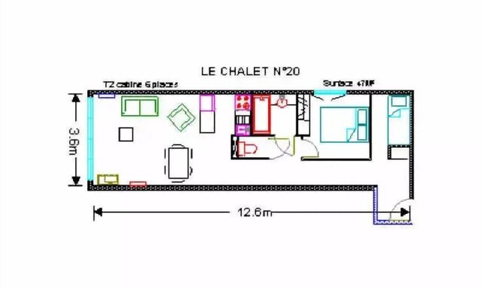 Eaux-Bonnes Apartamento | THE CHALET - Pool 20 - 2 Rooms for 6 People