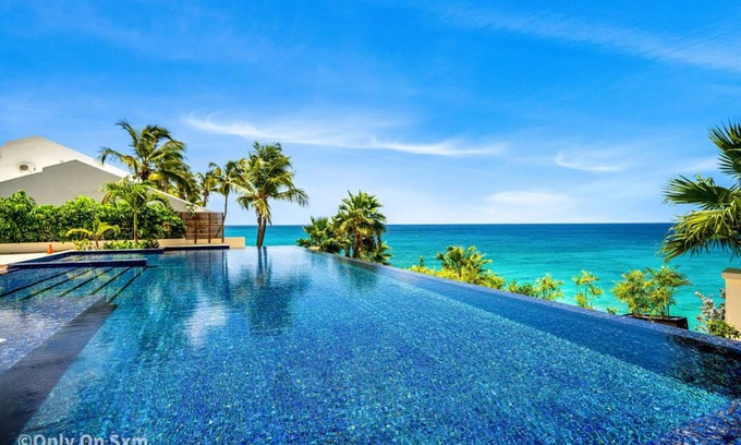 Maho Condominio | Moderno condominio frente al mar en Cupecoy Beach Club-playa privada, piscina,
