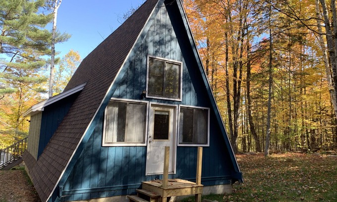 Wevertown Casa | The Cozy Blue A-frame