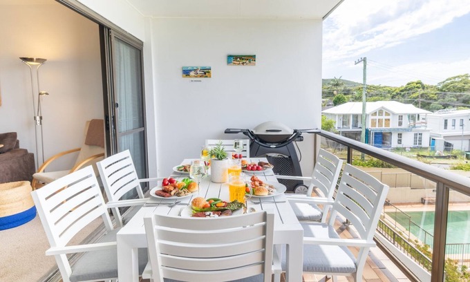 Fingal Bay Apartamento | The Dunes 8,38 Marine Dr - complex pool, tennis court and Wi-Fi