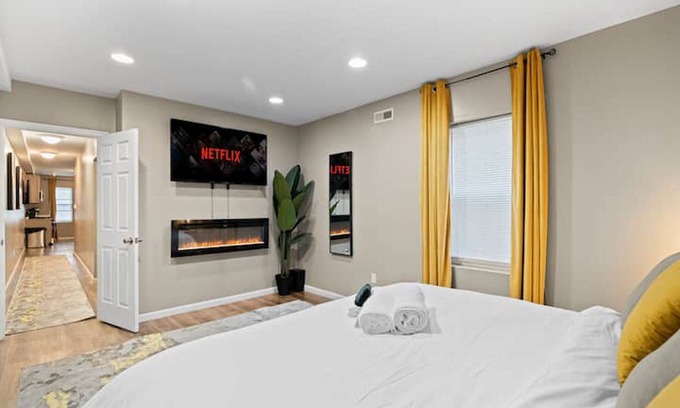 East Parkside Apartamento | The Executive Philly Zoo King Retreat Parking