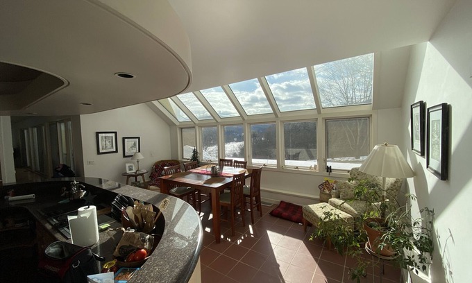 Tunbridge Otro | The Hayloft-a Romantic suite at our Vermont Farm Animal Sanctuary Inn
