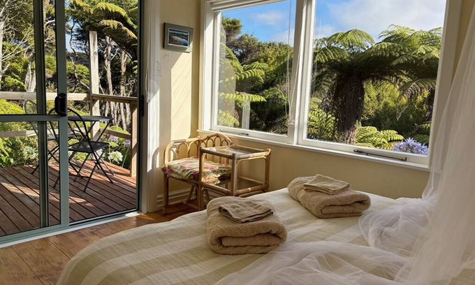Tryphena Apartamento | The Hidden House - A quiet studio space set amongst 73 acres of native forest.