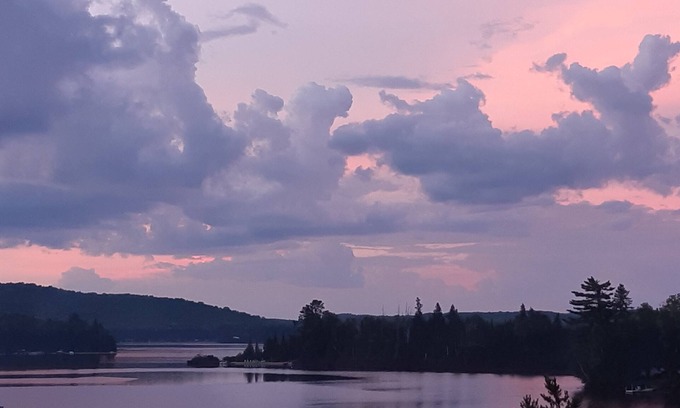 Lake St. Peter Cabaña | The Laughing Moose Lodge Too. Hot tub. Sauna. Beautiful view.