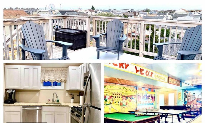 Seaside Heights Apartamento | The Lighthouse-3 Bedroom with Casino Pier Gameroom