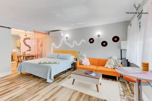 Downtown Memphis Apartamento | The Moose #10 - Stylish Loft with King Bed, Free Parking & Wi-Fi