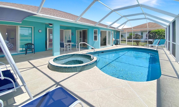 Pebble Beach Villa | Mumbles villa en Rotonda, piscina climatizada durante todo el año, capacidad para 6