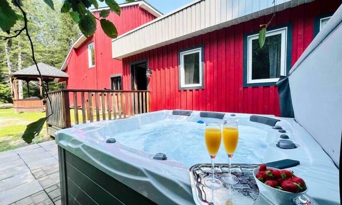 Saint-Etienne-De-Bolto Chalet De Esquí | The Natura Eastman -20 people with spa-4 acres