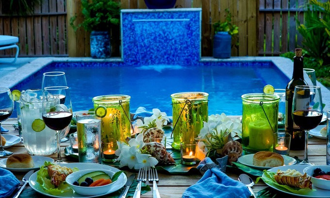 Spanish Wells Casa | Paraíso de la piscina, cerca de la playa, increíbles espacios de vida al aire libre.