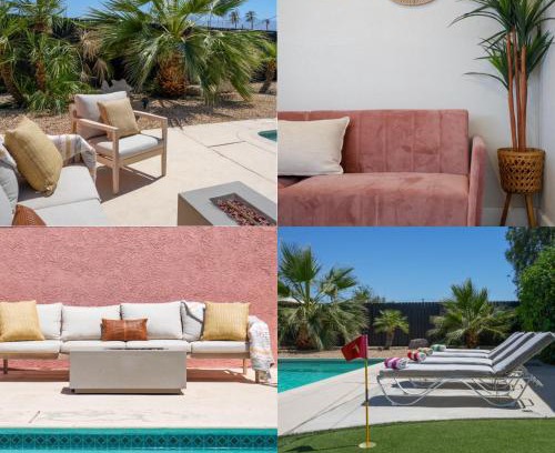 Indio Casa | The Pink Cactus - Desert Retreat - Luxe Pool, Golf & Game Room