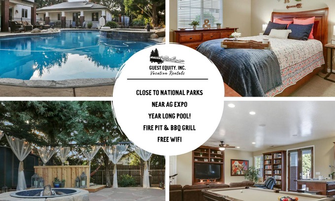 Visalia Casa | The Pool House: A Private Oasis w/Firepit & More! | 1 Bed, 1 Bath