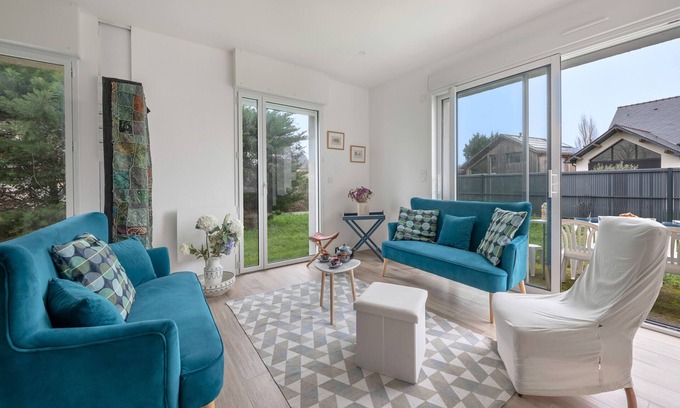Le Pouliguen Chalet De Esquí | Le Pouliguen - Casa luminosa con jardín
