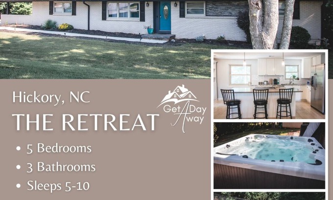 Hickory Casa | The Retreat with Private Pool and Hot Tub!