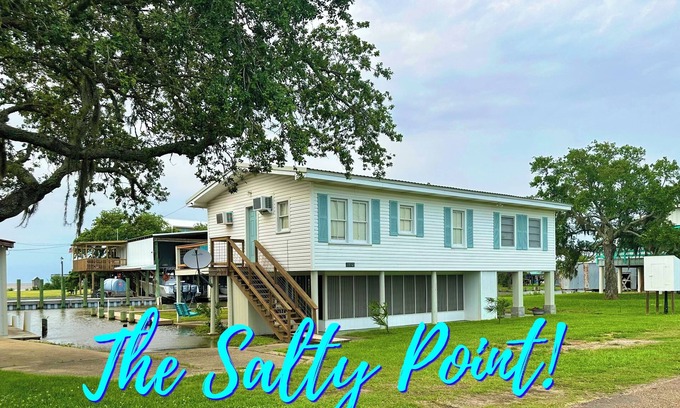 Cypremort Point Cabaña | The Salty Point....a waterfront fishing cottage with kayaks, ping pong and more!