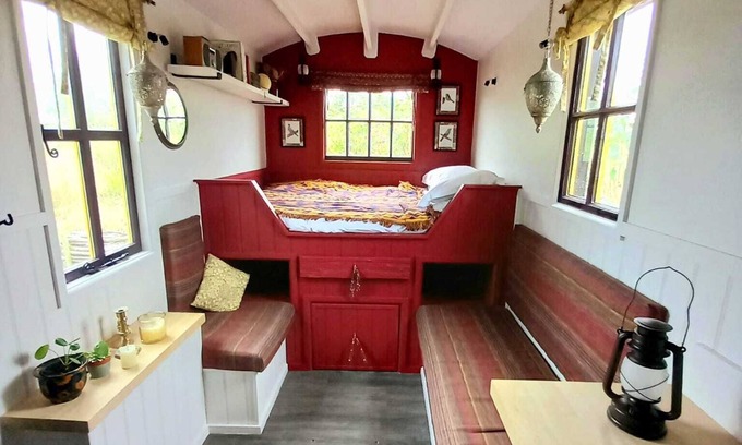 Saint Kew Apartamento | Cabaña del Pastor-Estándar-Baño Privado-Vista al campo-Shepherd's Hut