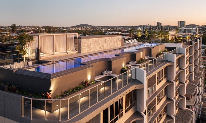 East Brisbane Apartamento | The Sinclair - A Luxurious Apartment with Rooftop Pool