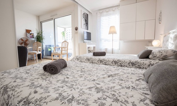 Moliere Vauban Apartamento | ★ Le Sixième Ciel ★ 70 m² con balcón y estacionamiento - centro LYON ❤️