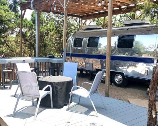 Austin Casa | The Steel Magnolia Airstream - Cabins At Rim Rock