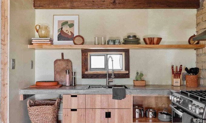 Parque Nacional Big Bend Cabina | The Study Butte Room No.4 + Kitchen