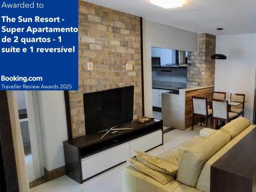Smin Complejo | The Sun Resort - Super Apartamento de 2 quartos - 1 suíte e 1 reversível