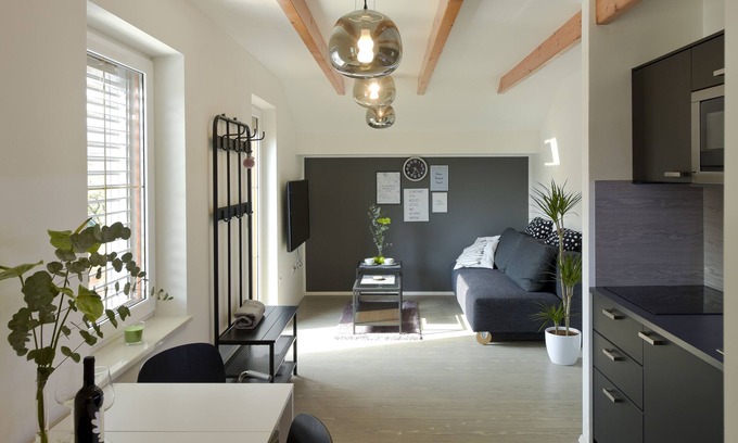 Bled Apartamento | Este nuevo apartamento Nija está situado en una zona tranquila de Bled.