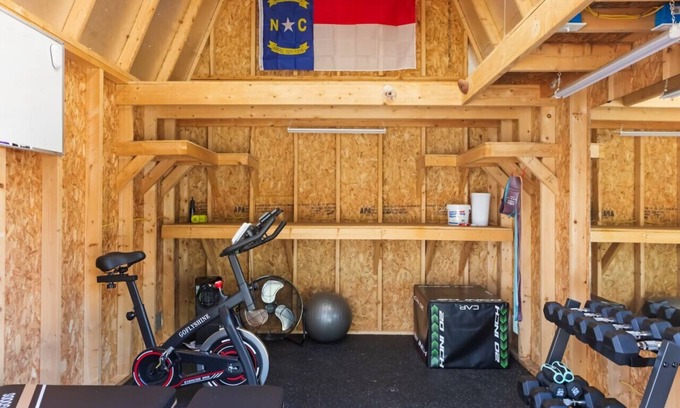 Northeast Raleigh Casa | This Must Be The Place | Private Gym + Fenced Yard