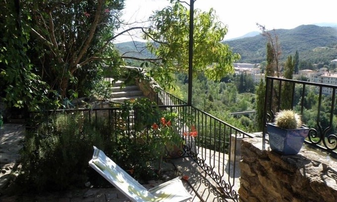 Amelie-les-Bains-Palalda Casa | Medieval Casa de Piedra en Pirineos, Vistas, Terraza 30 kilometros a la playa