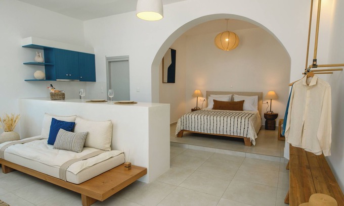 Aegiali Apartamento | Tholari studio- self service aegean sea view!
