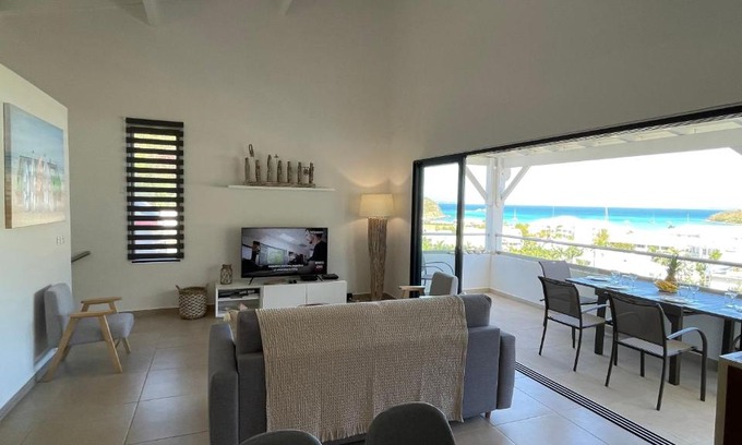 Anse Marcel Apartamento | THOMARINE, T3 Duplex à Anse-Marcel avec Vue Mer