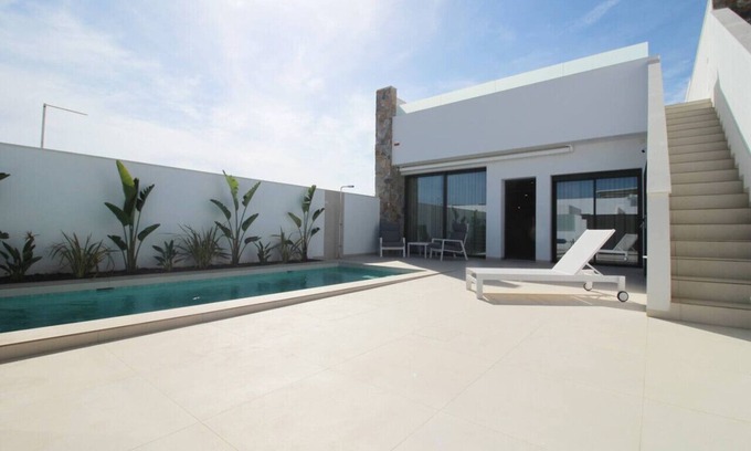 Santiago de la Ribera Villa | Three Bedroom Villa with Private Pool & Solarium