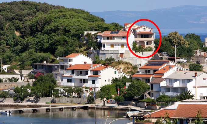 Kampor Apartamento | Apartamento de tres habitaciones con terraza y vista al mar Kampor, Rab (A-5034-a)