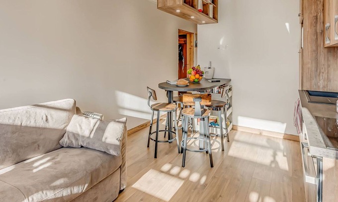 Le Lavachet Apartamento | Tignes: Impresionante Apartamento con Terraza, 2 Piezas, Servicios Hoteleros Incluidos