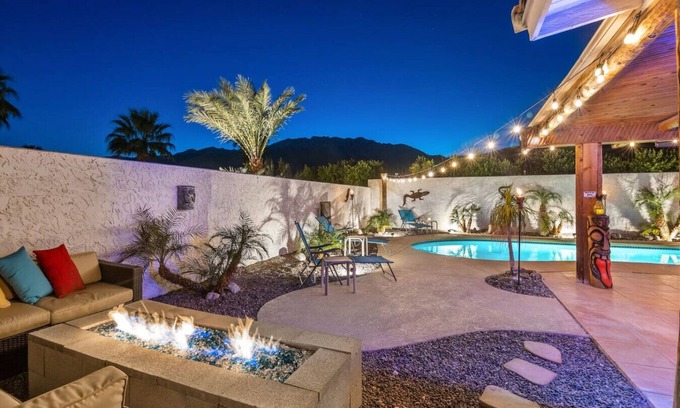Desert Park Estates Casa | "TIKI DUNES - #1 Palm Springs Magical Escape"