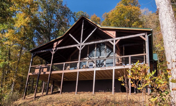 Topton Cabina | Timber Ridge-2 Bedroom, Pet Friendly, Luxury Cabin Rental, Panoramic Mountain Views, High Speed Internet, Rafting, Horseback Riding-Nantahala NC