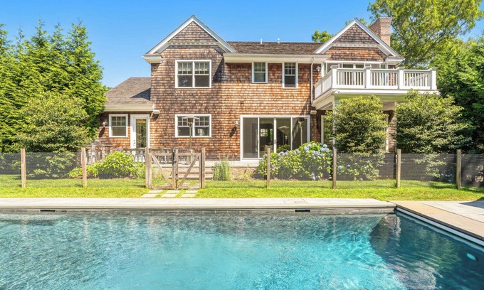 Bridgehampton Casa | Timeless Hamptons style Beach Home, heated saltwater pool, expansive deck,...