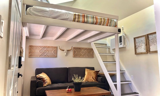 Julian Cabaña | Tiny Farmhouse Cottage with Loft - Drift Asleep by Stargazing through Skylight