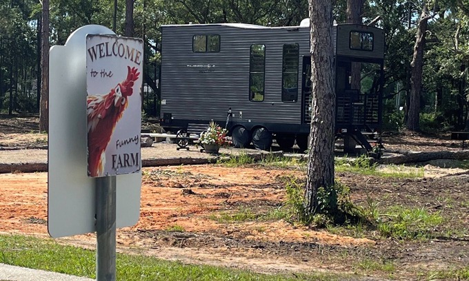 Florida Panhandle Casa | Tiny Home with Bay Views located in Milton Florida on 20 acres & perfect escape!