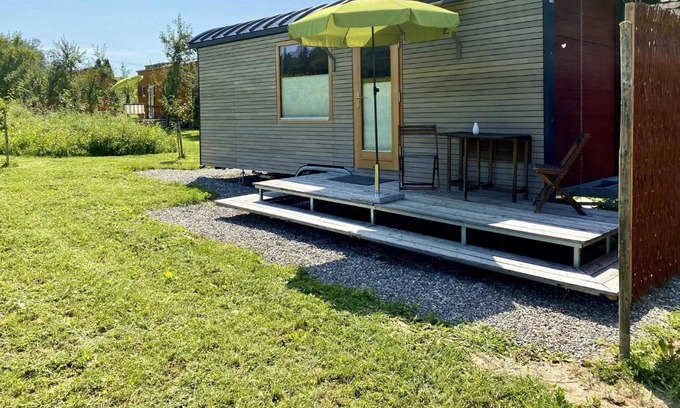 Stetten Apartamento | Tiny-house Lilletør, Biolandhof Geßler, Dusche/wc, 25 qm - Biolandhof Geßler