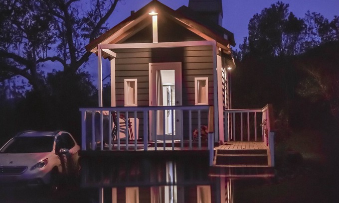 Praia Grande Cabina | Tiny House Morning Gloring - spectacular view